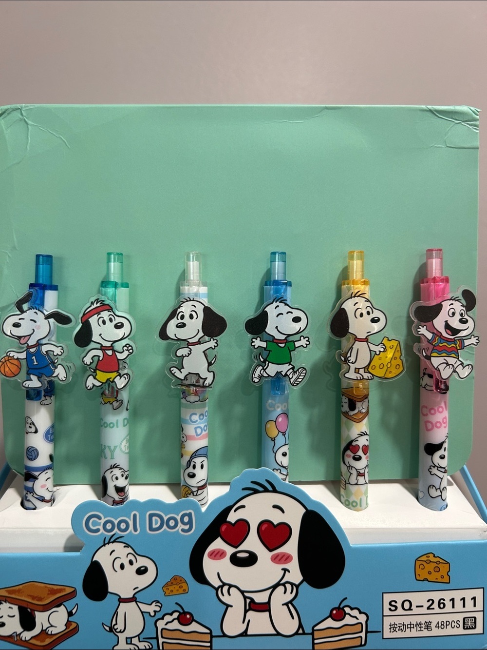 6 snoopy pens